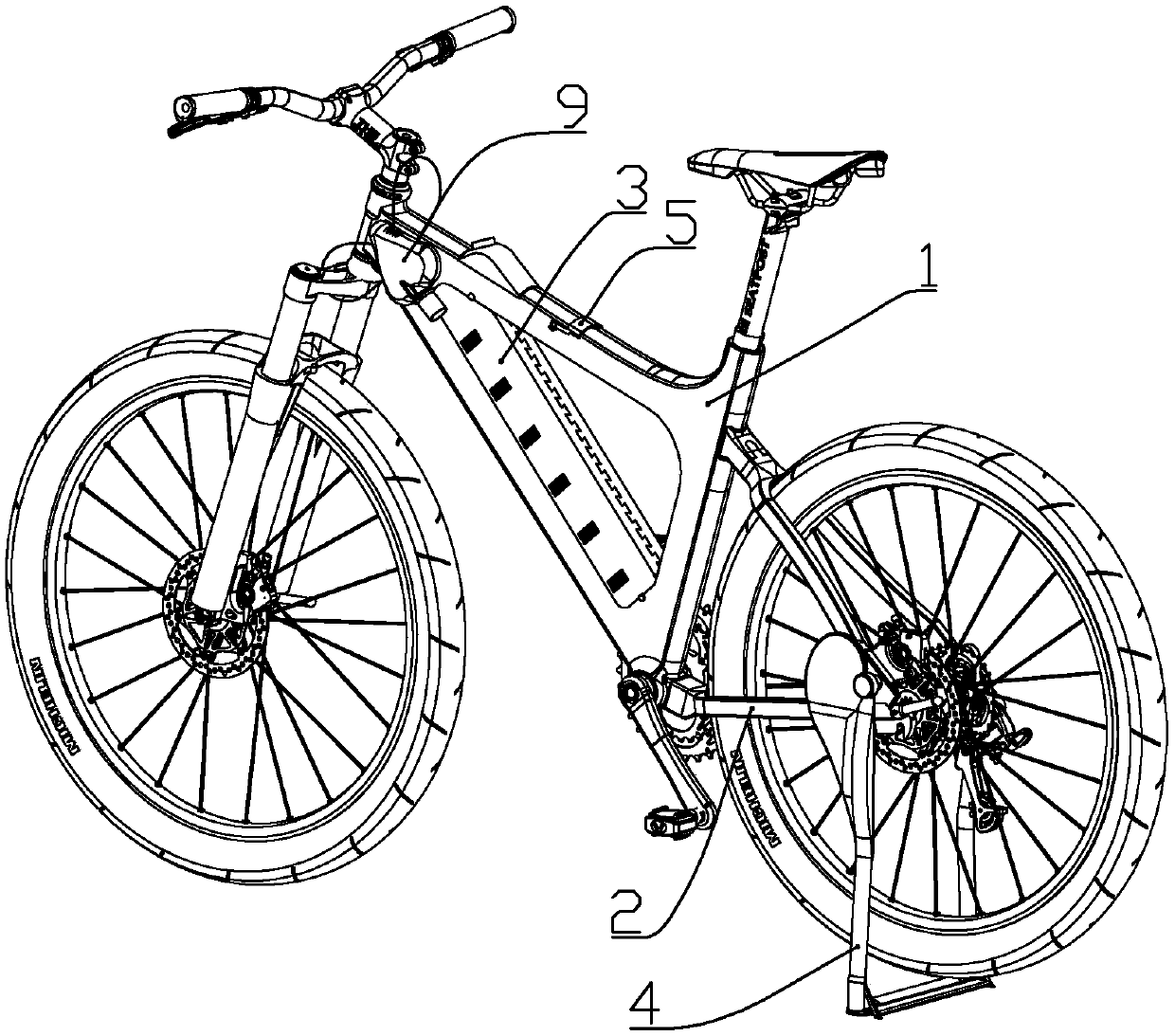 A shared bicycle for quick return