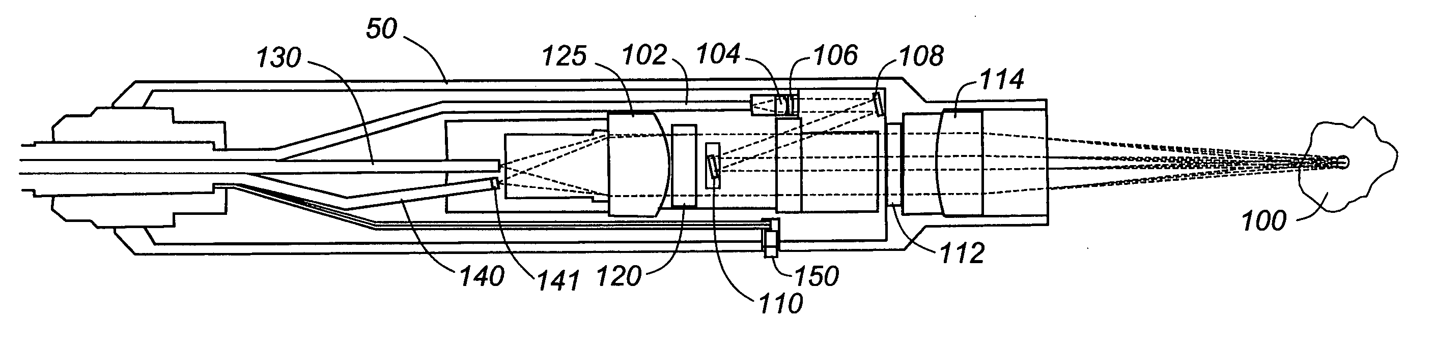 Large-collection-area optical probe