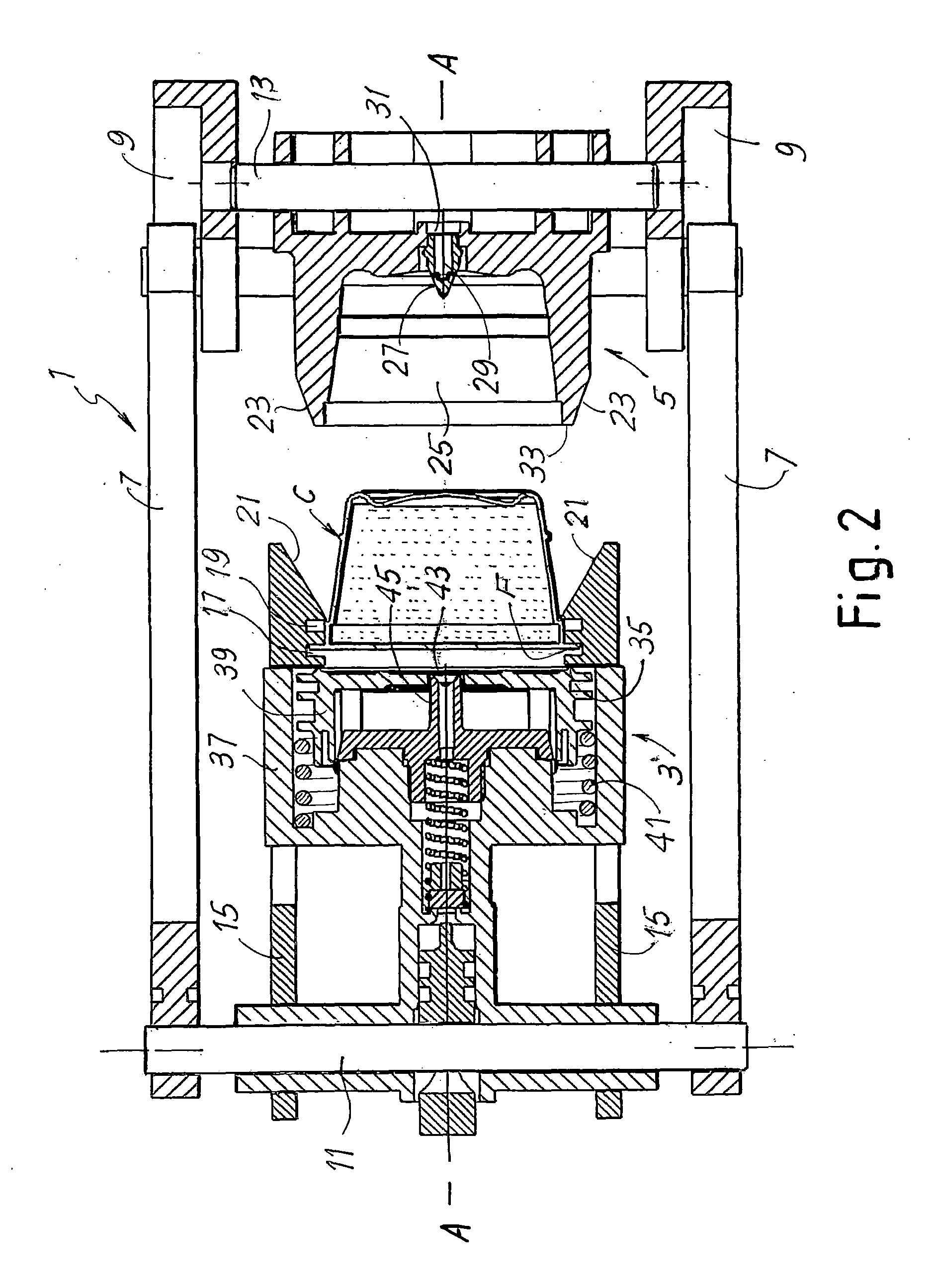 Infusion device for prepare beverages from single-serving capsules