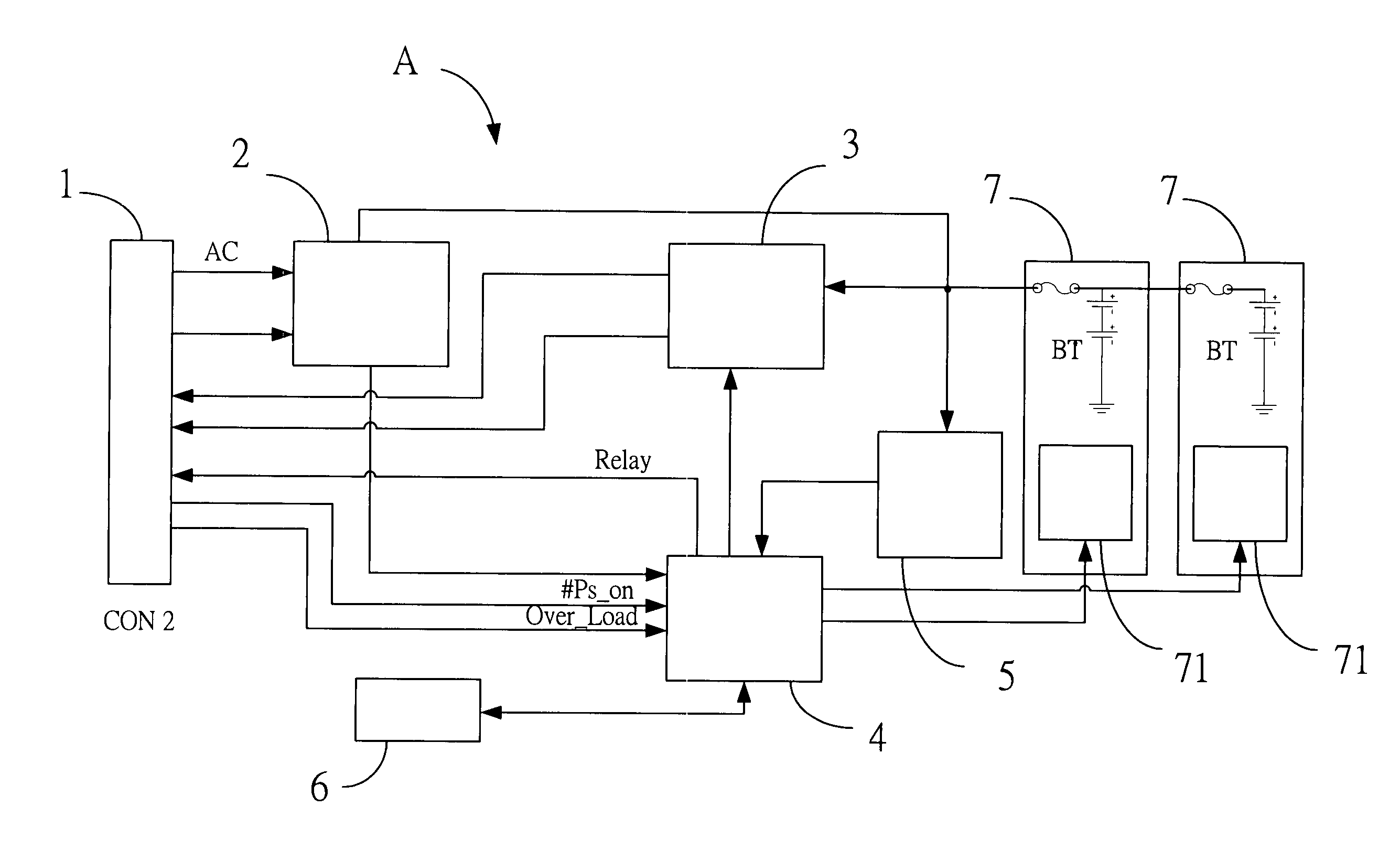 Uninterruptible power supply circuit having hot swappable battery module