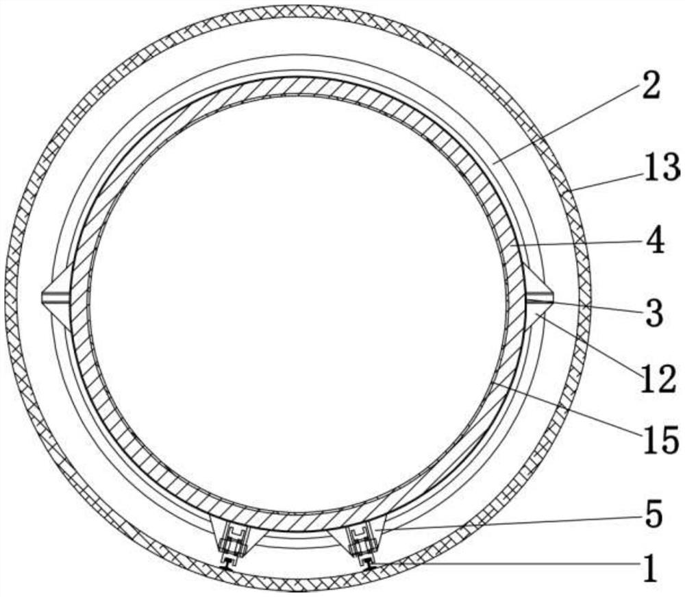 Self-anchored internally-penetrating nodular cast iron pipe mounting method