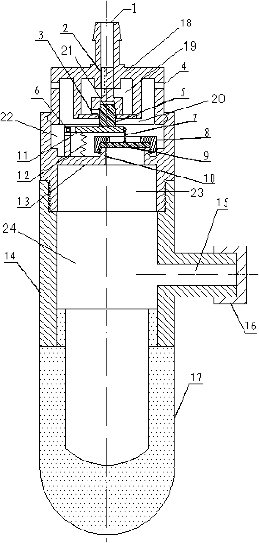Automatic flow-regulating type water dropper