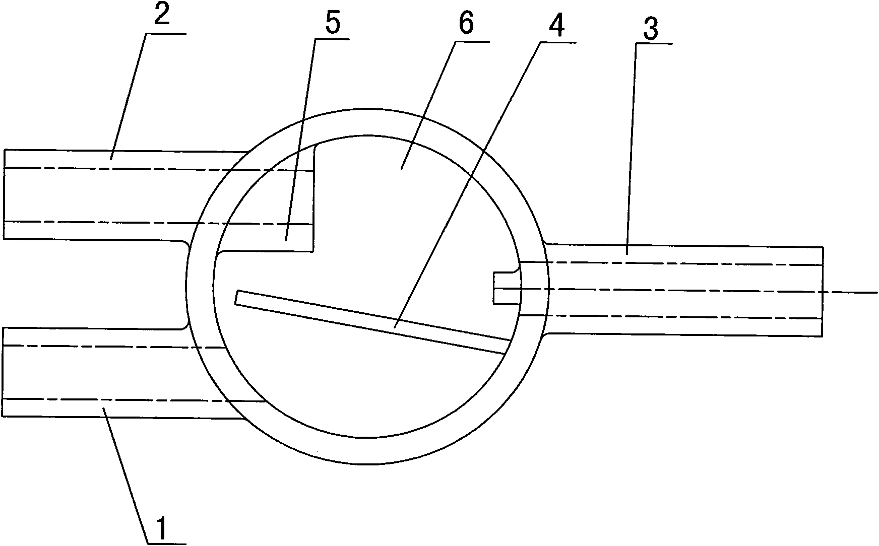Three-way joint of fuel evaporation and emission control pipeline