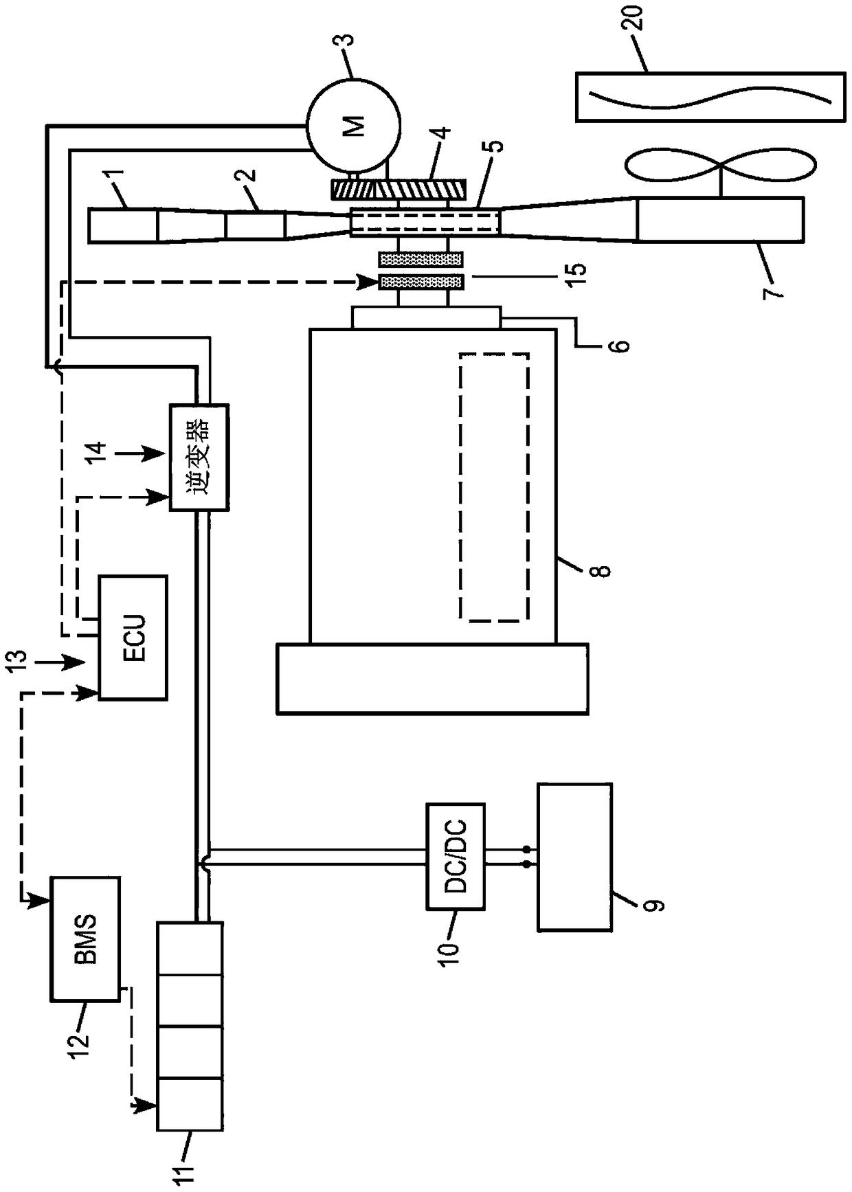 Hybrid commercial vehicle thermal management using dynamic heat generator