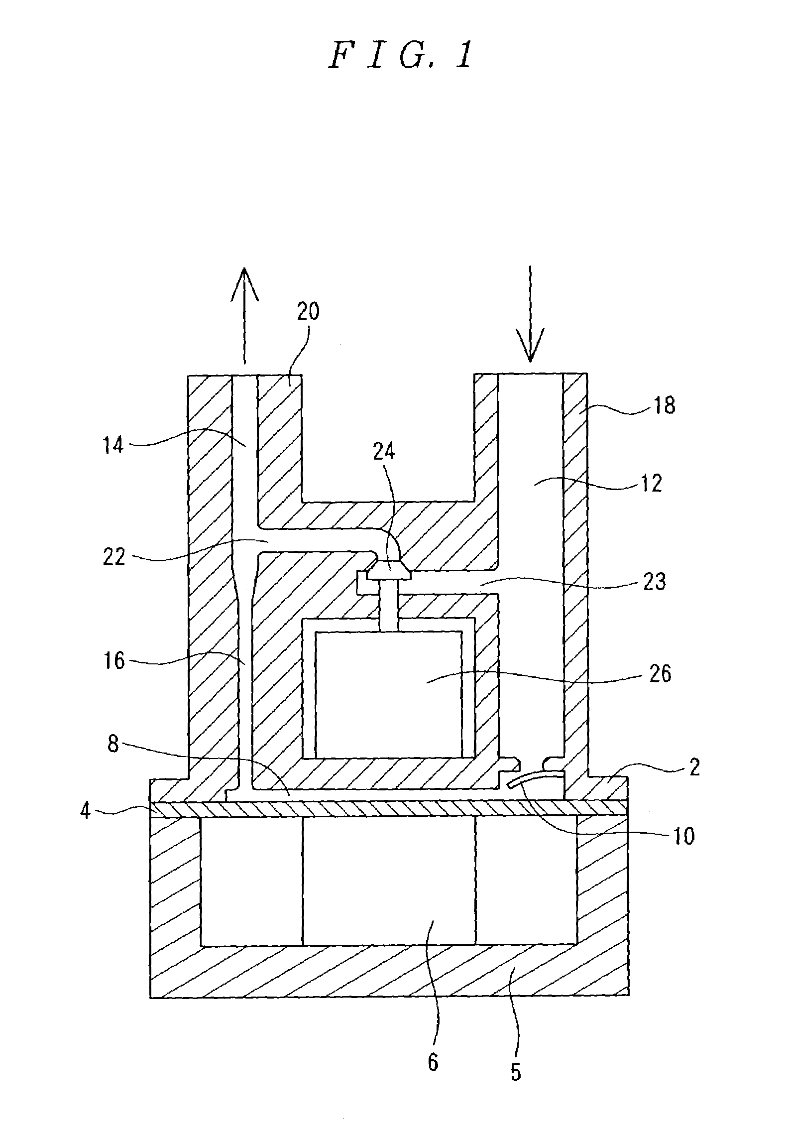 Positive displacement pump with a combined inertance value of the inlet flow path smaller than that of the outlet flow path