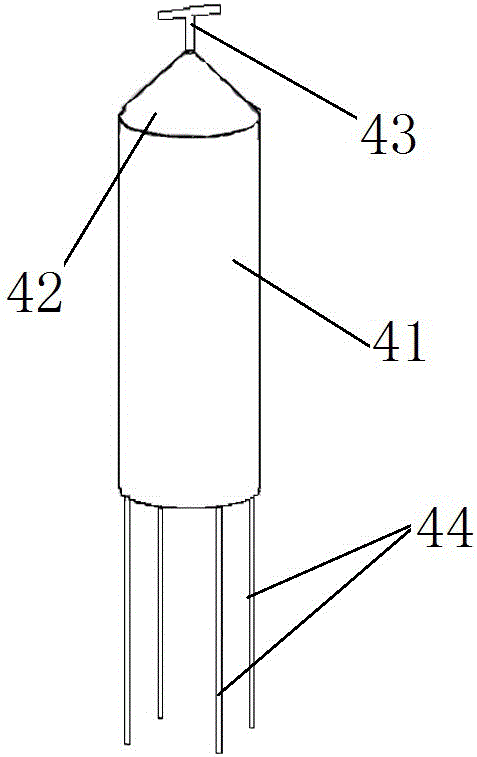 A shrub planting method and seedling protection cover for slope protection