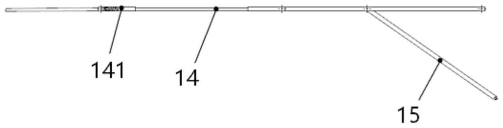 Umbrella-shaped protection device used in engine air inlet channel