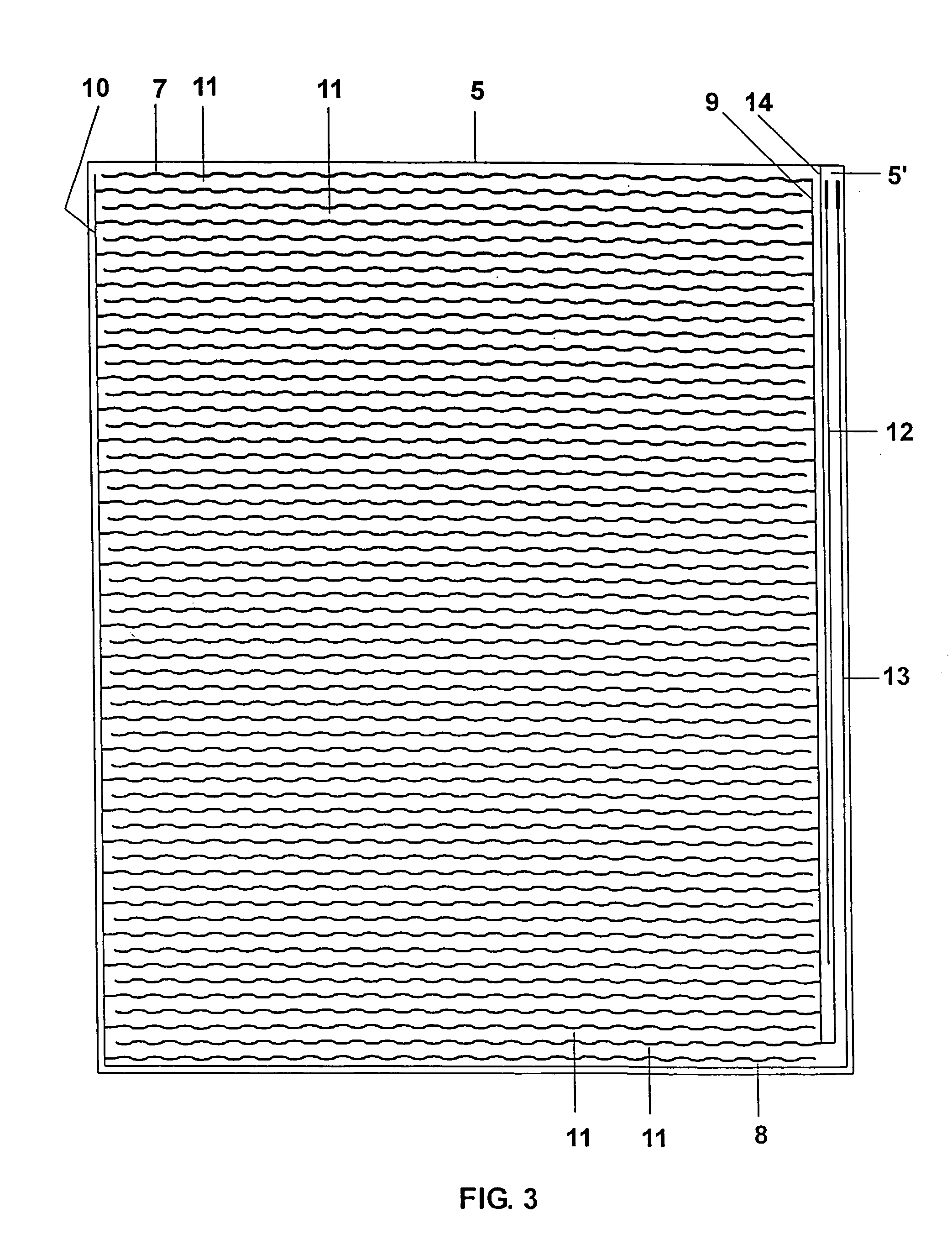 Discharge lamp having at least one external electrode, adhesive layer, and carrier film