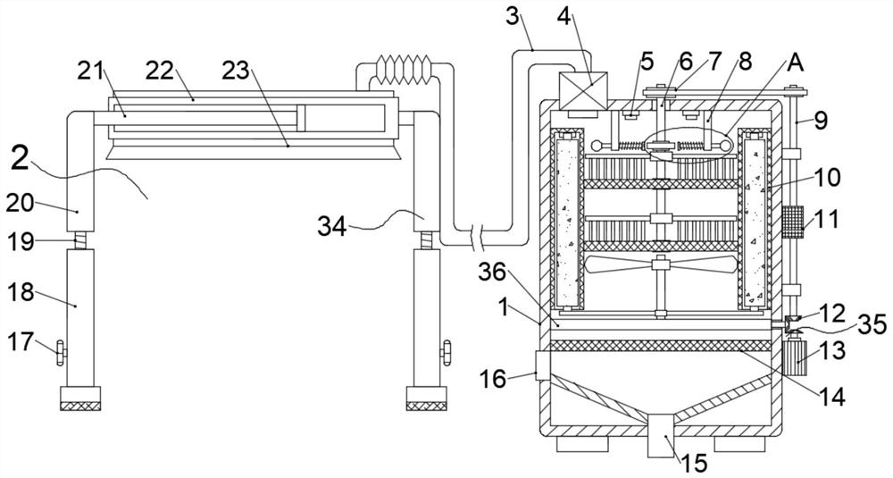 Automatic dust removal system for belt conveying