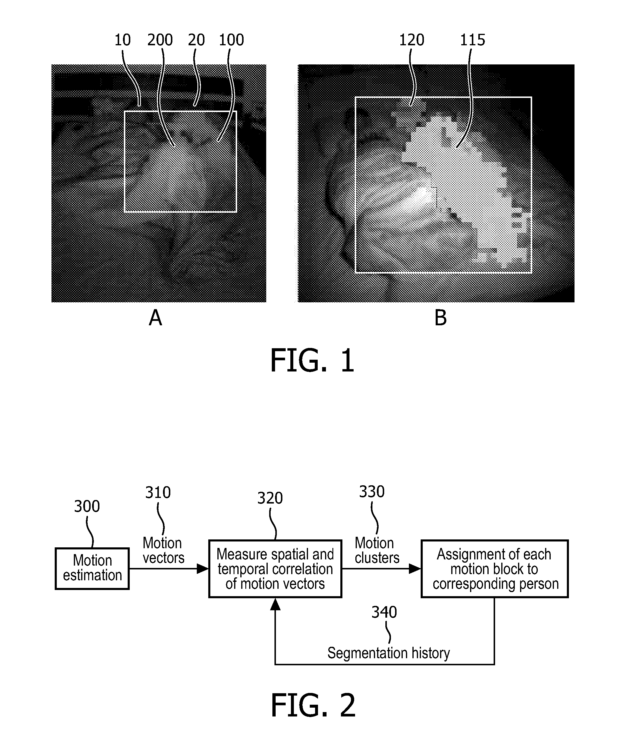 Method and apparatus for monitoring movement and breathing of multiple subjects in a common bed