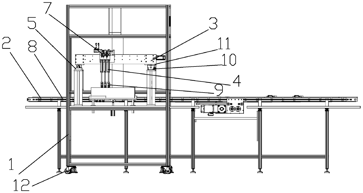 Automatic product grabbing device