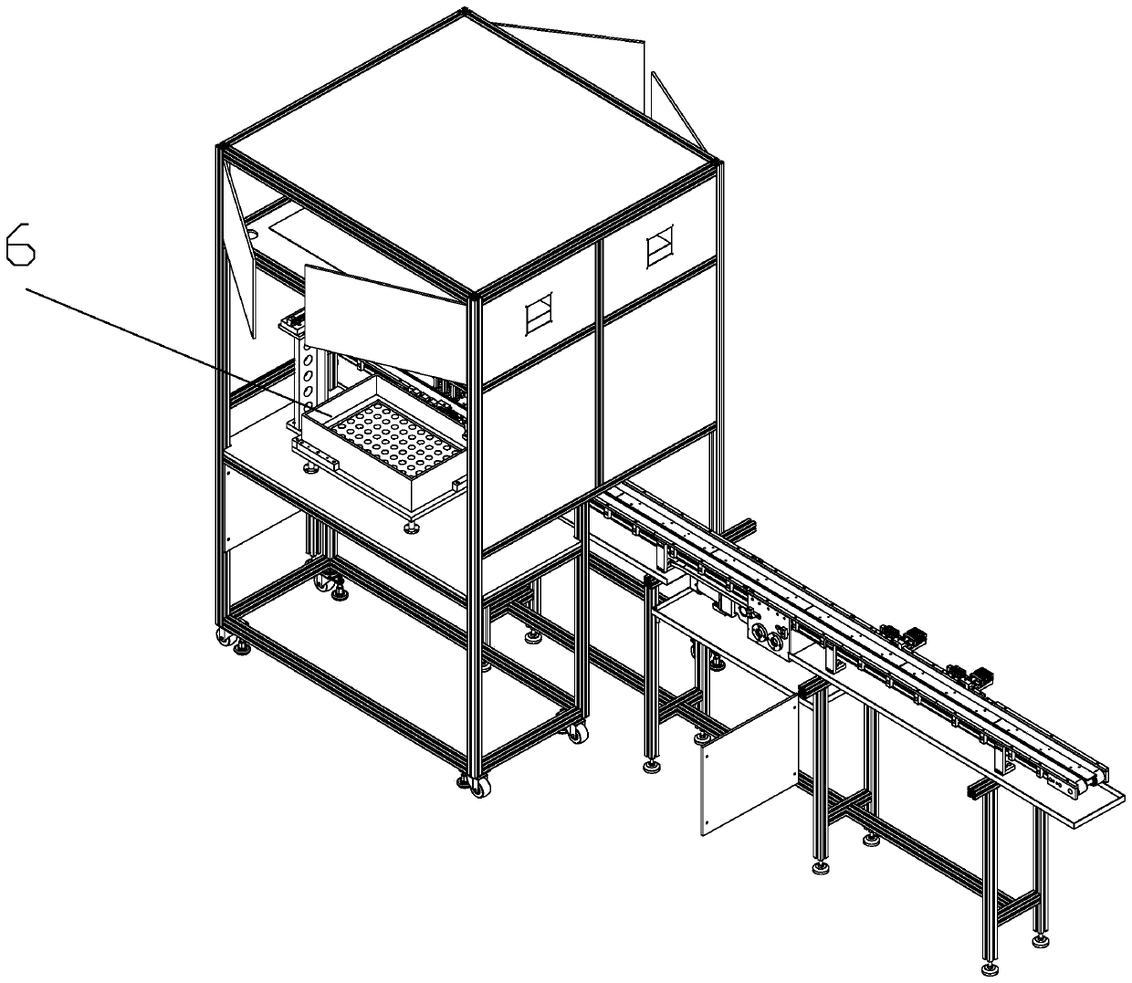 Automatic product grabbing device