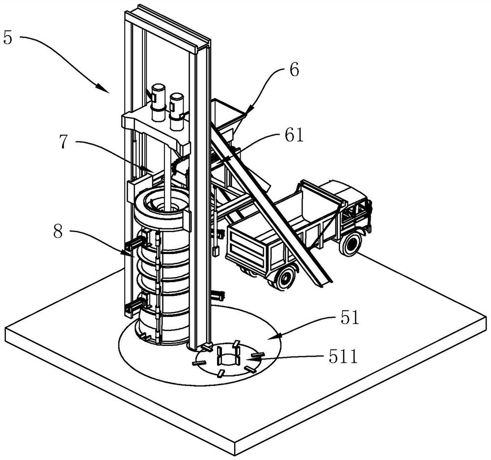 A kind of preparation method and preparation device of reinforced concrete pipe