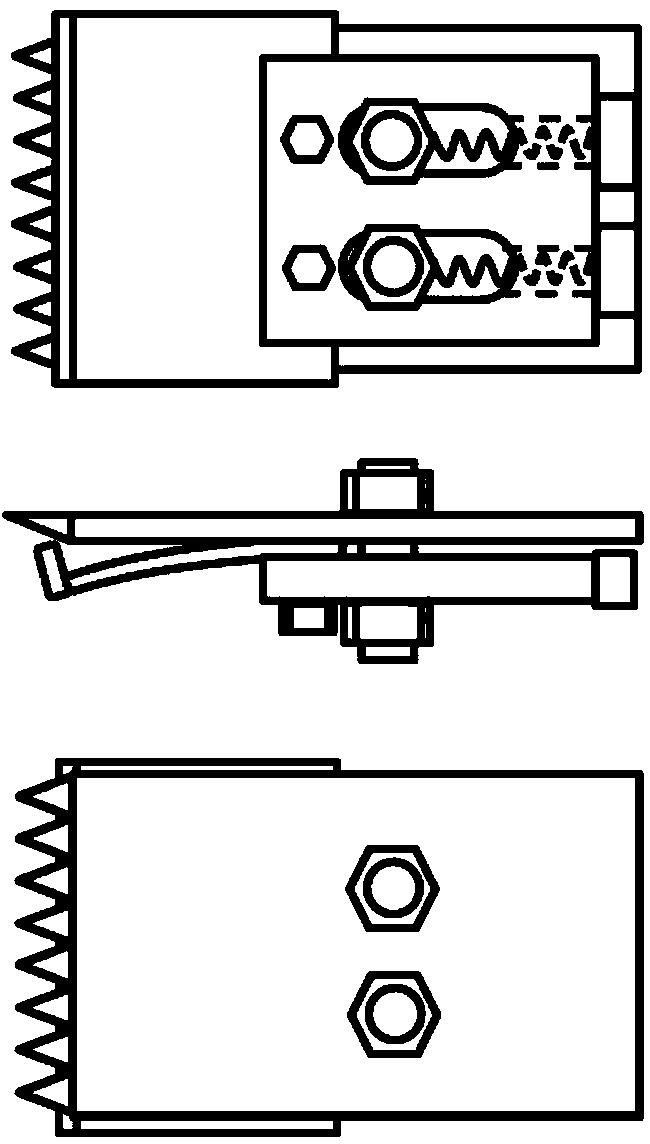 Two-freedom-degree mechanical protection mechanism of cutting-off cutter and use method thereof