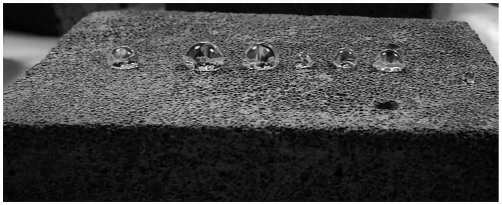 Foam geopolymer adsorbing material as well as preparation method and application thereof