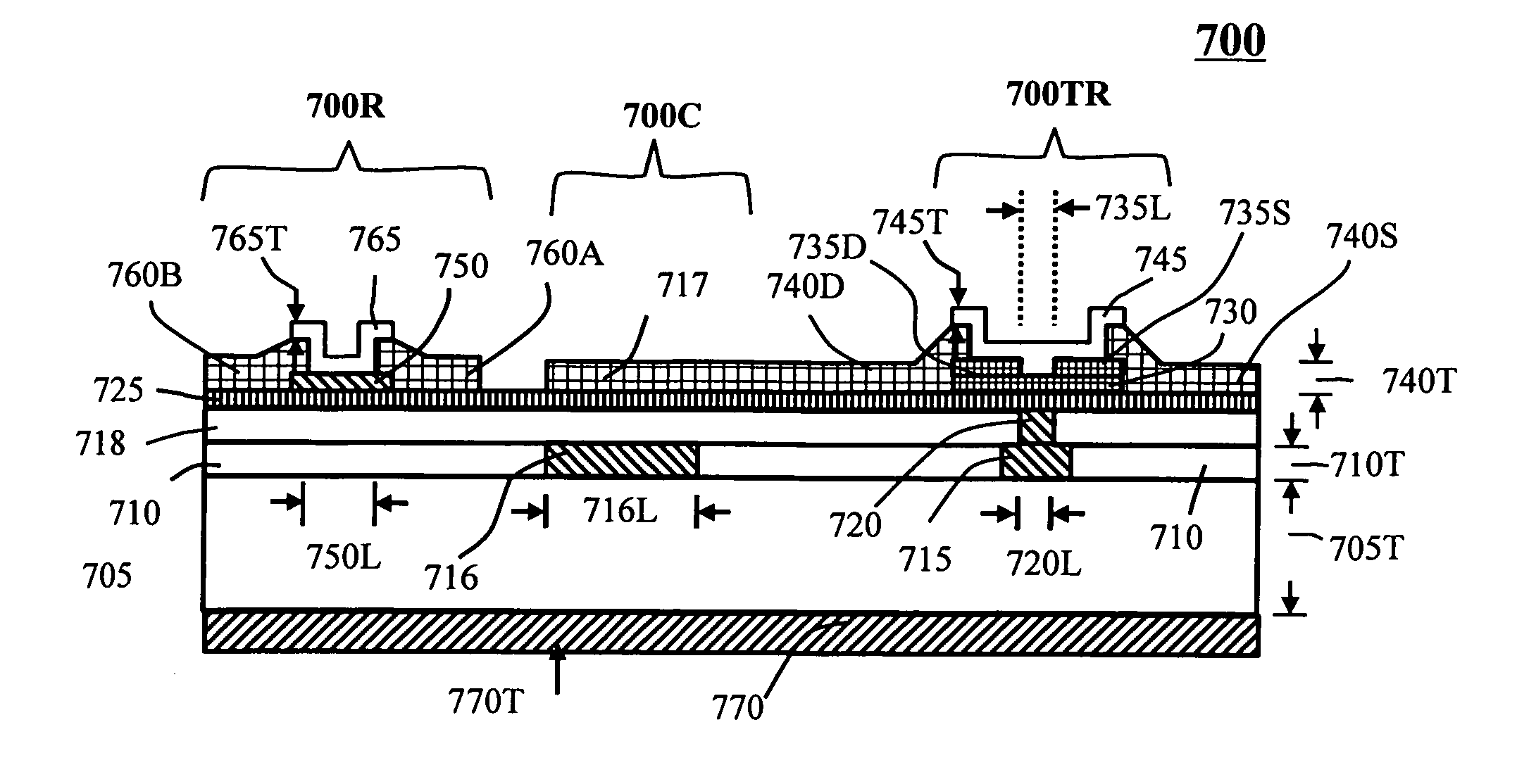 Millimetre wave integrated circuits with thin film transistors