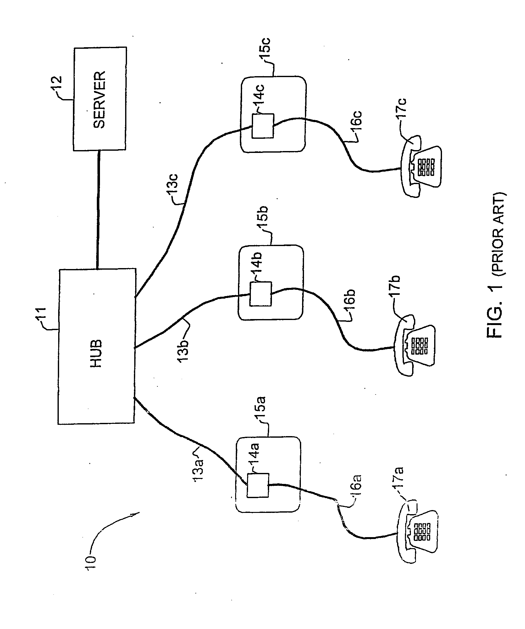 Telephone outlet with packet telephony adapter, and a network using same