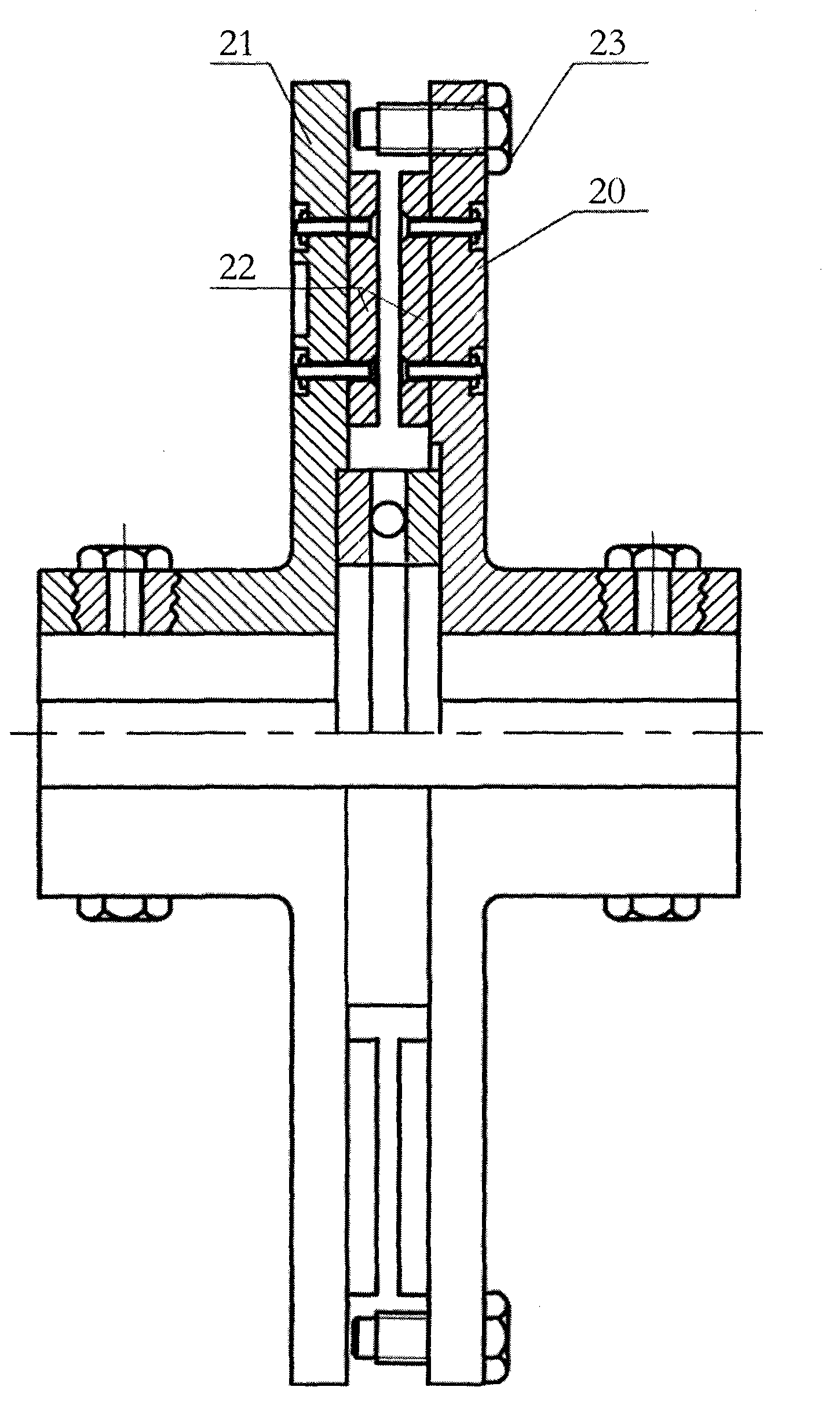 Double-driving non-contact transmission vertical oil sucking machine