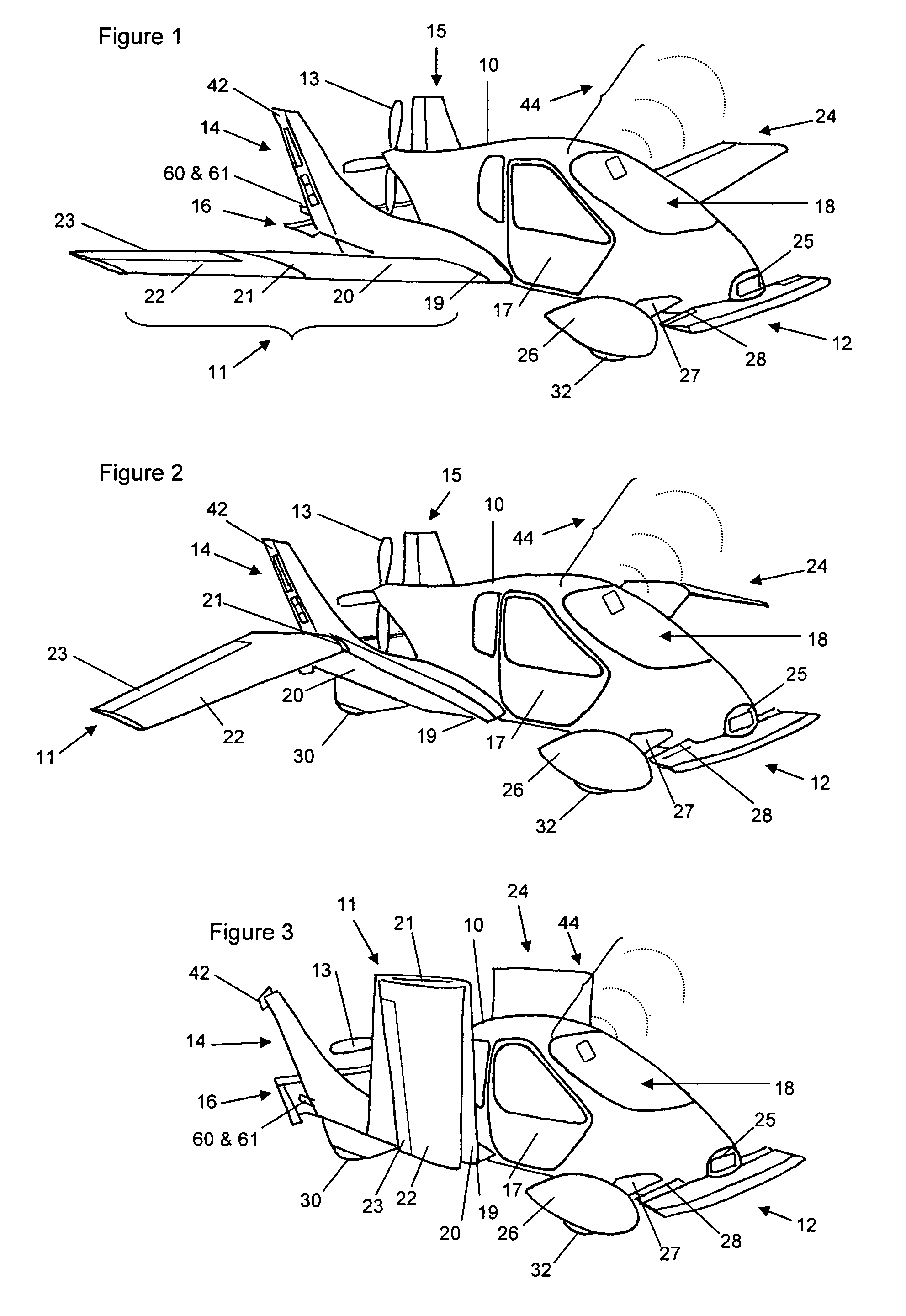 Roadable aircraft with folding wings and integrated bumpers and lighting