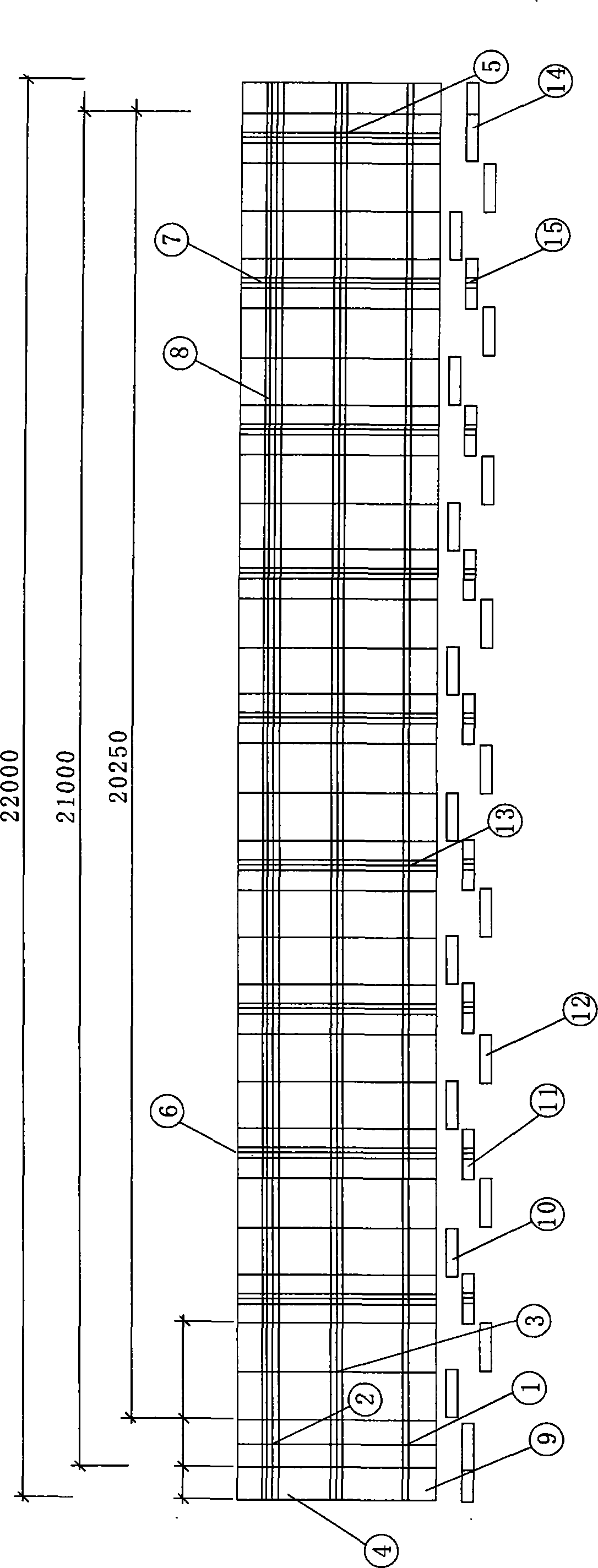 Vertical door shaft inner swing doors and outer swing doors for platform screen doors of long-rail train