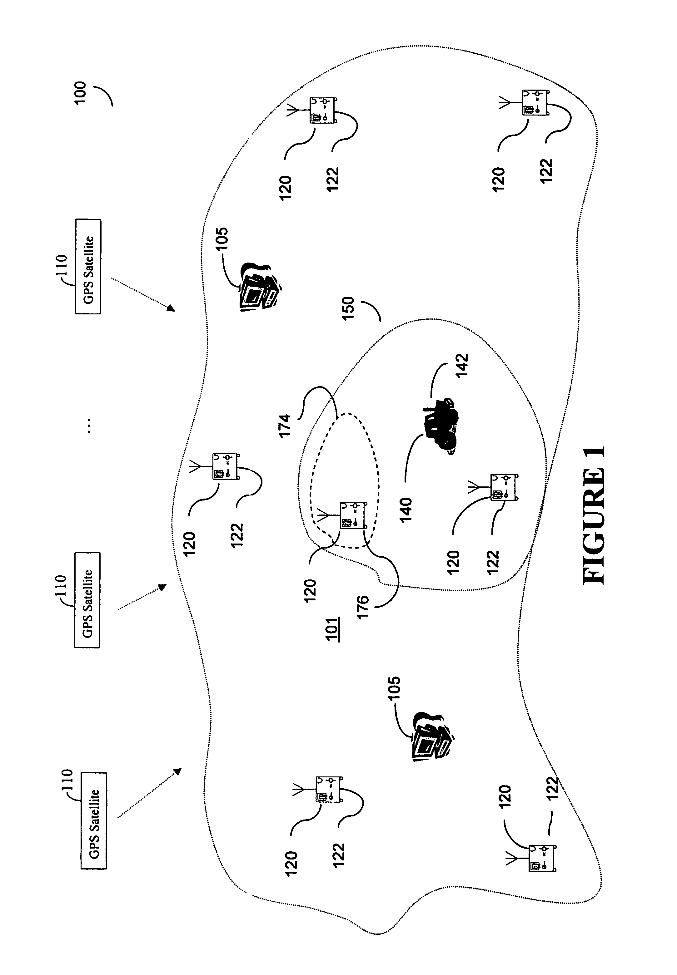 Method for combined use of a local positioning system, a local RTK system, and a regional, wide-area, or global carrier-phase positioning system