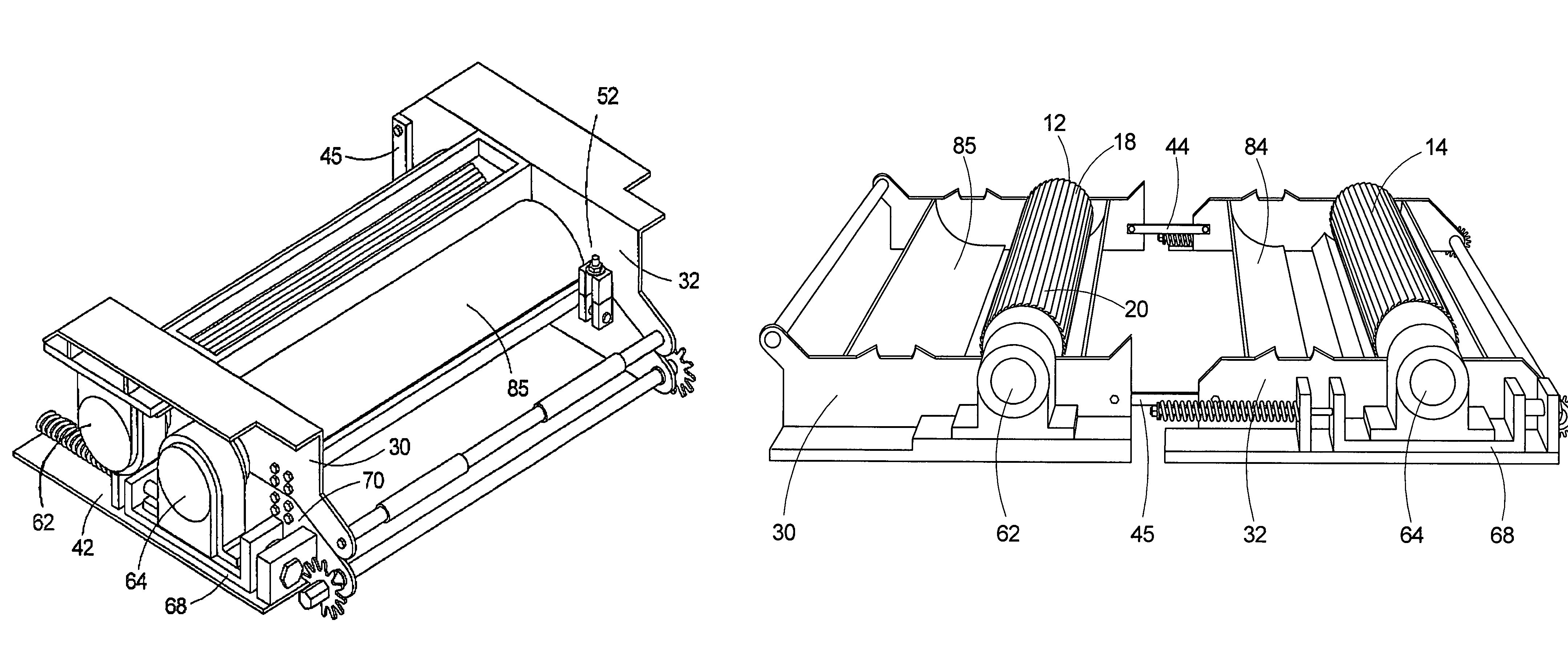 Apparatus for processing crop materials in a forage harvester