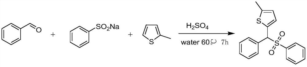 A kind of synthetic method of aryl (chalcogen heteroaryl) methyl sulfone
