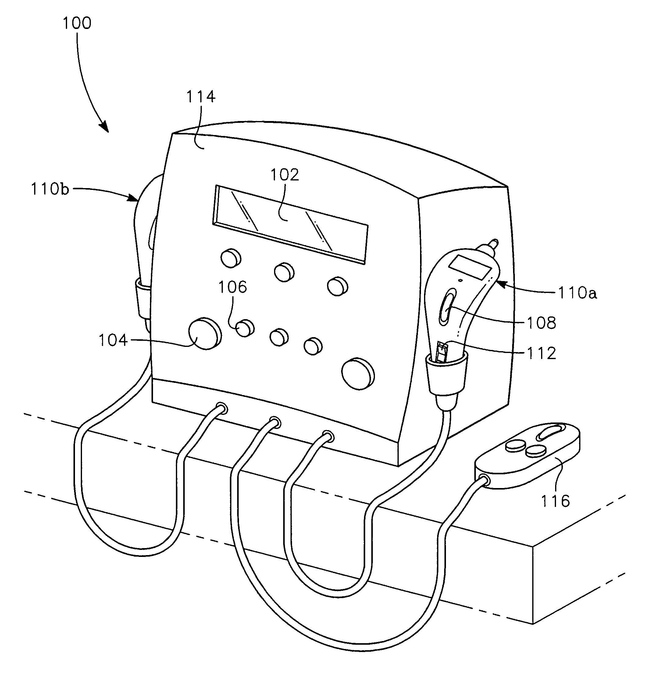 Device and method for the treatment of pain with electrical energy