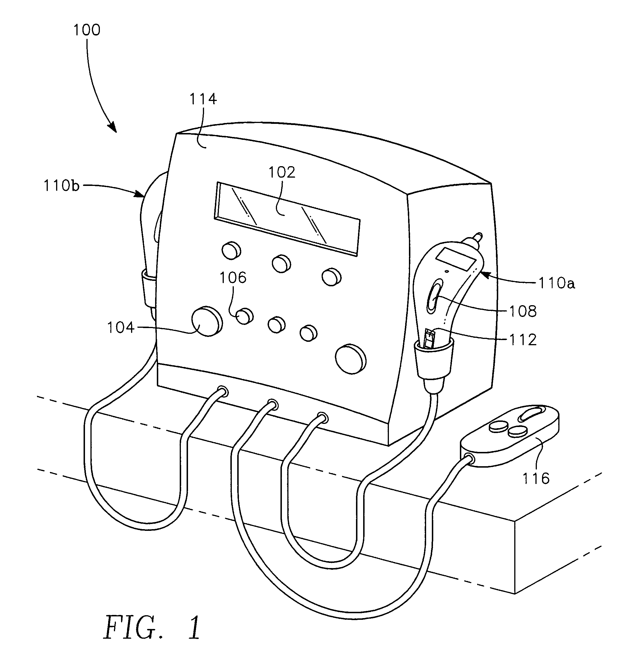 Device and method for the treatment of pain with electrical energy