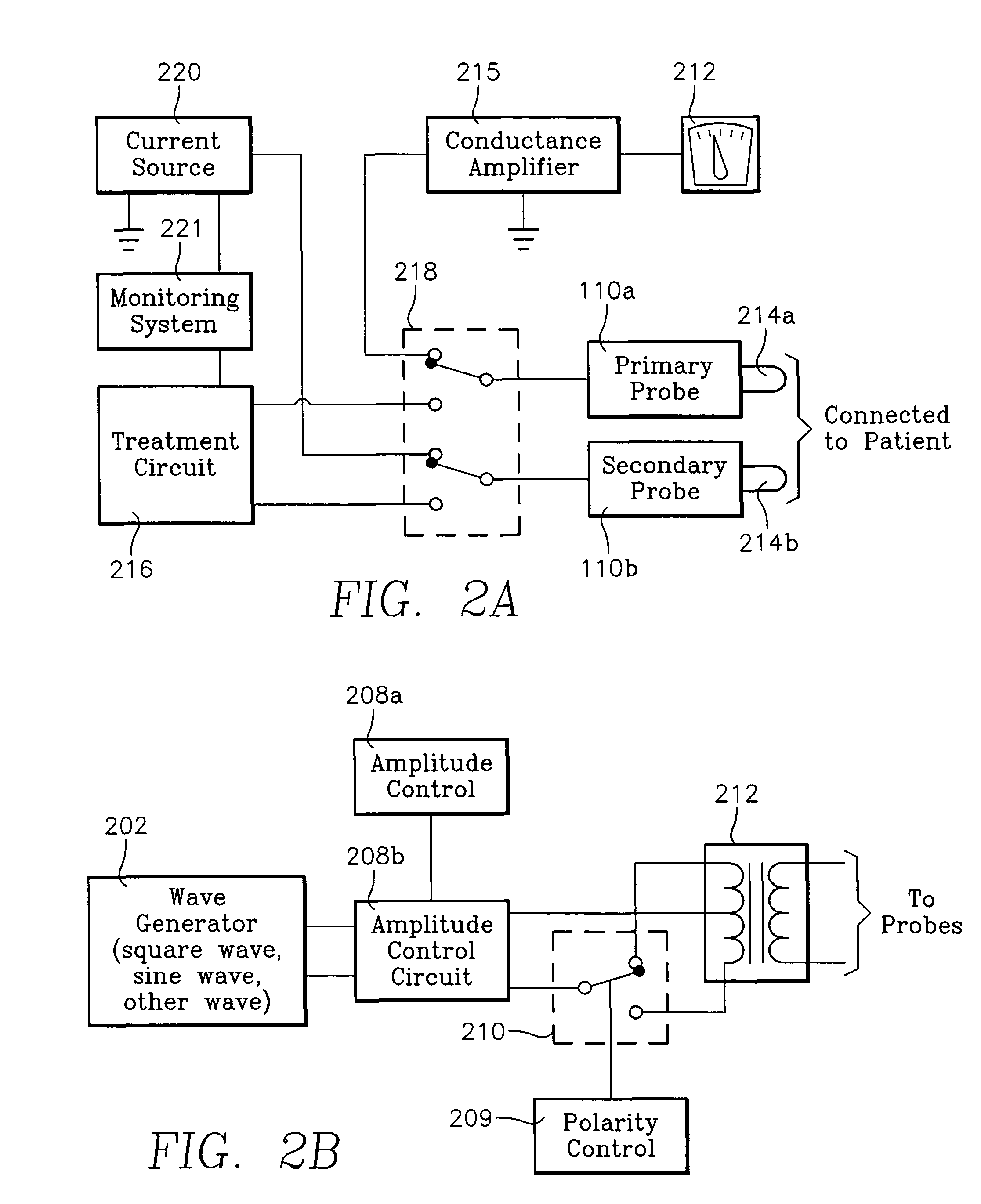 Device and method for the treatment of pain with electrical energy