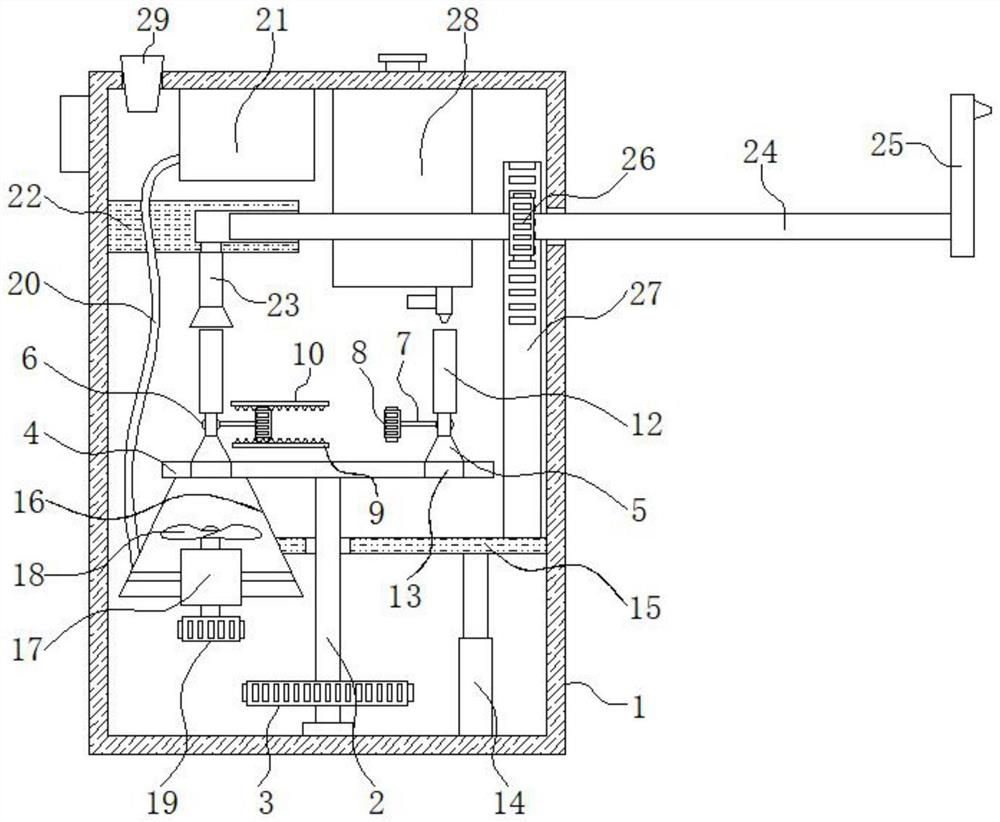 Radioactive ion distribution device