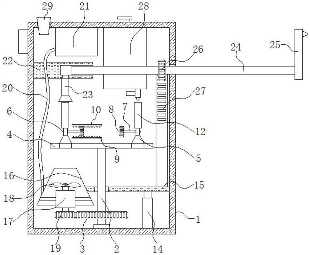 Radioactive ion distribution device