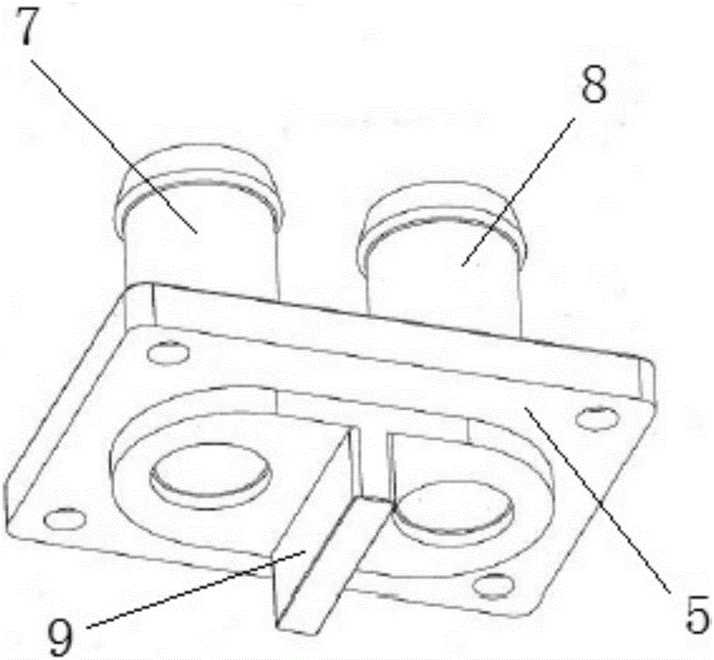 Water-cooling motor shell