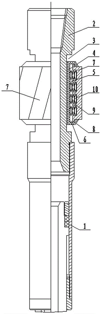 Damping centering guide structure for inclined shaft screw drill