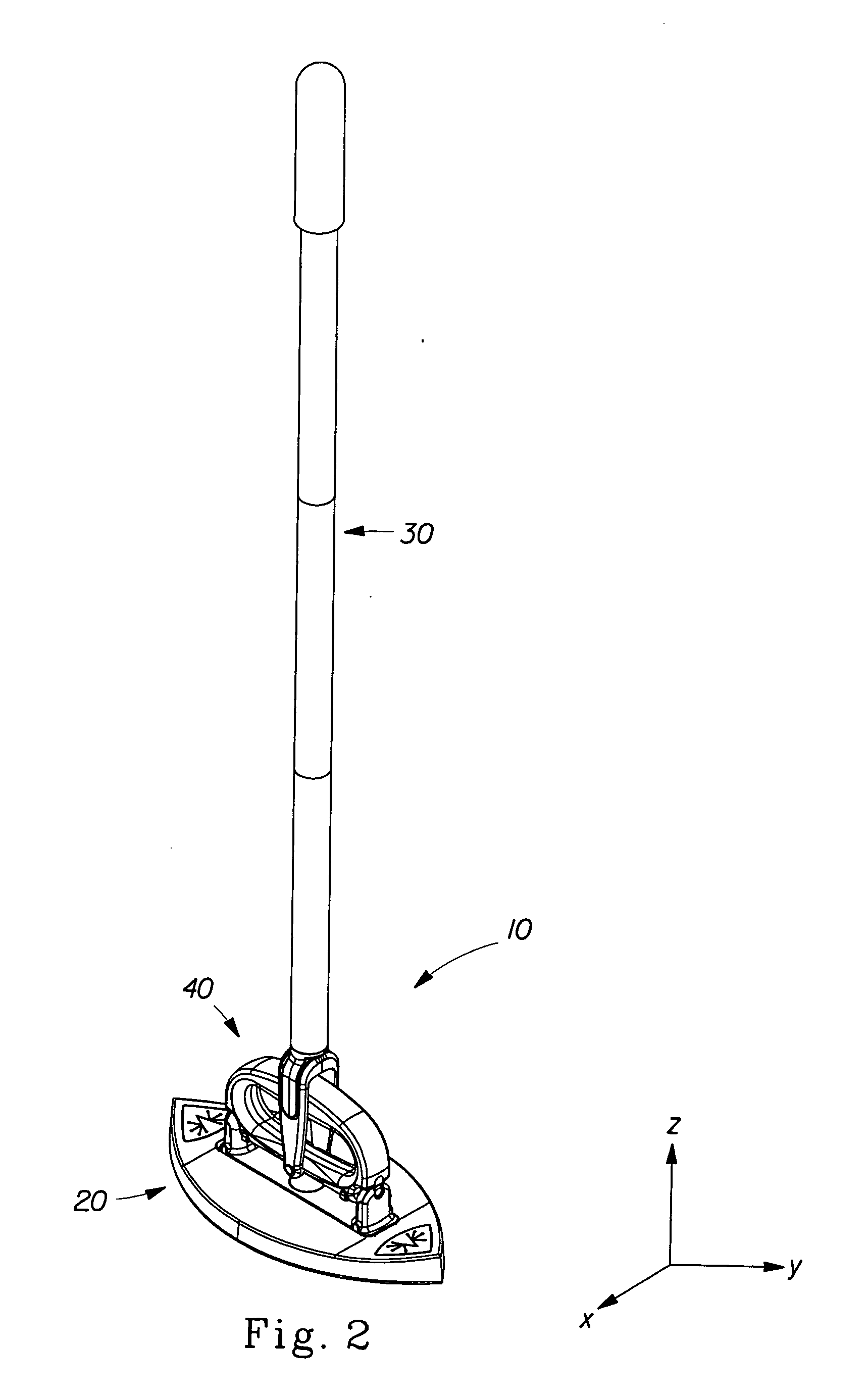 Multi-surfaces cleaning implement