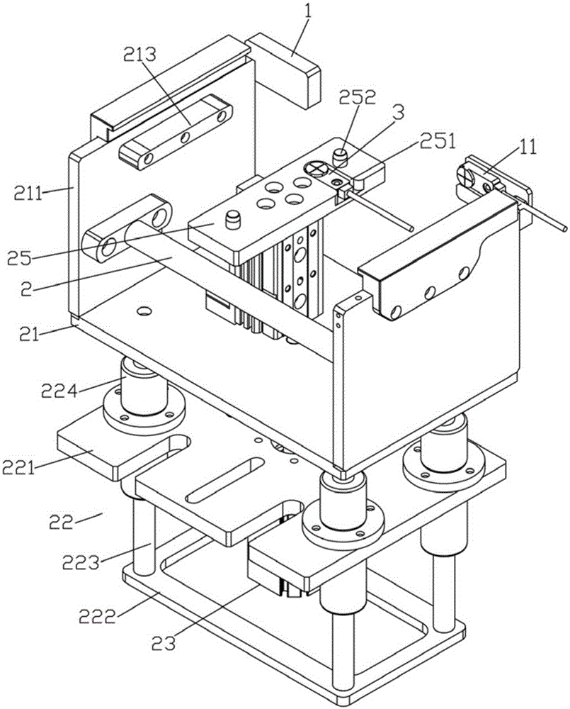 Material tray bottom lifting mechanism with detecting device