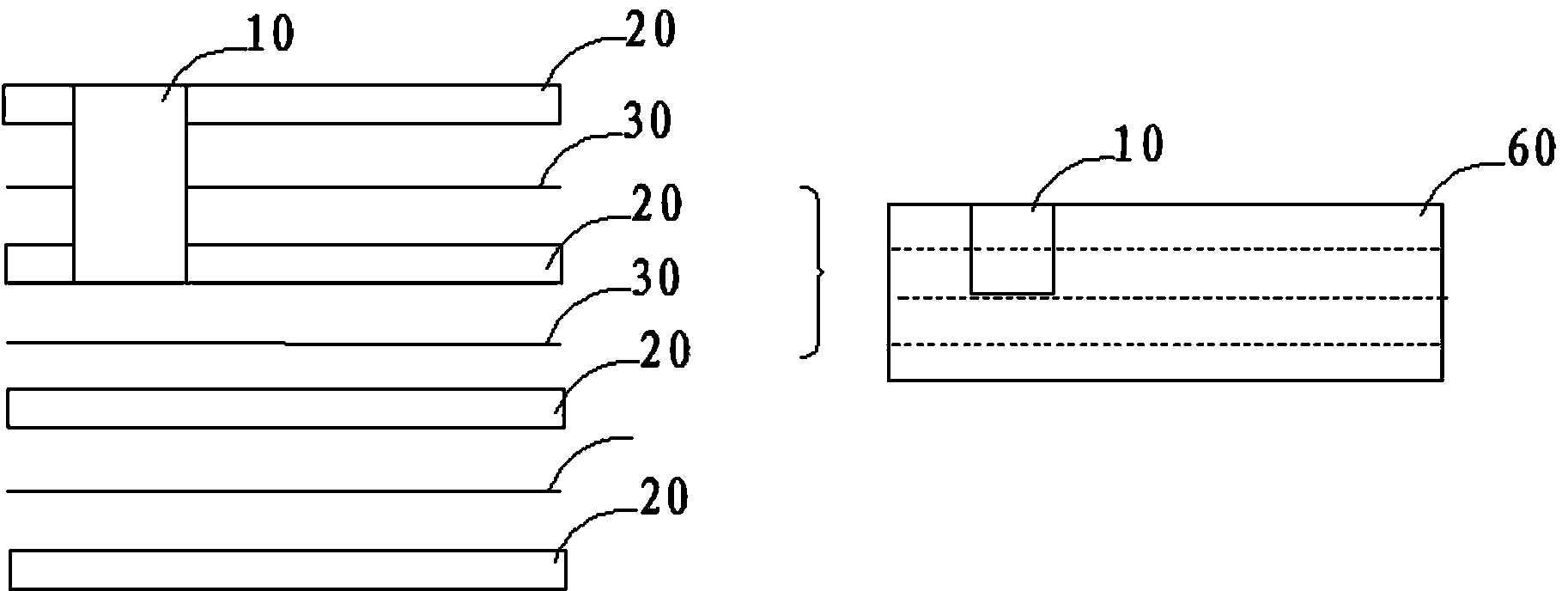 Manufacturing method of partial hybrid printed circuit board