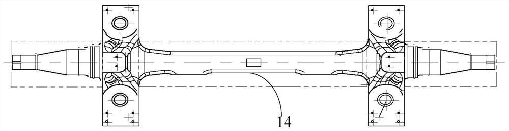 Processing method of power axle