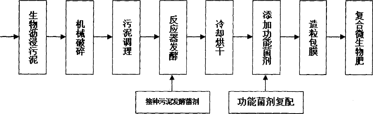 Preparation method for composite microbial fertilizer with bioleached sludge and composite microbial fertilizer