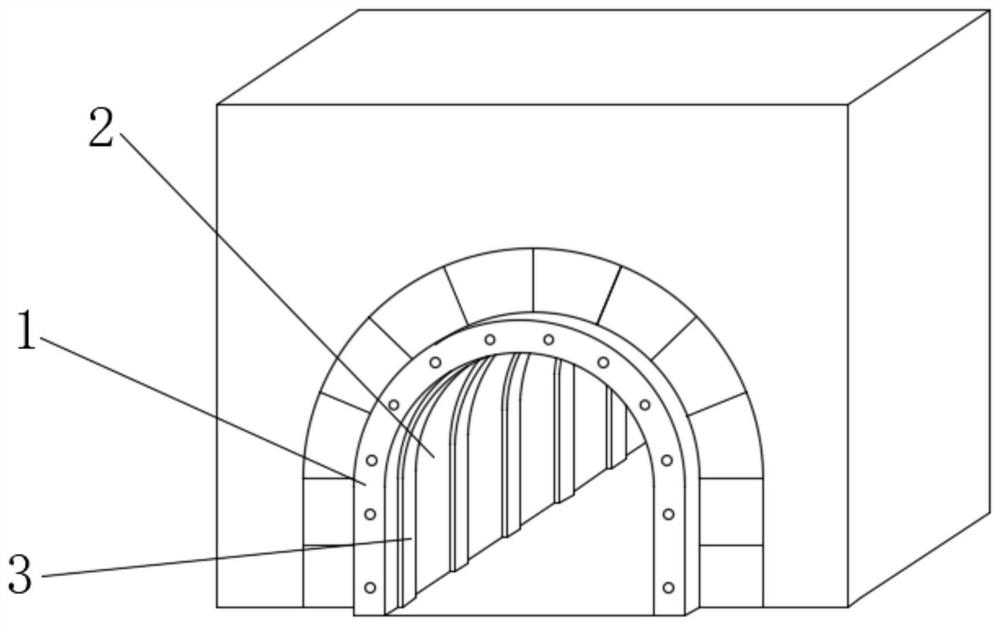 Tunnel support for drilling and blasting and TBM combined construction and support construction method thereof