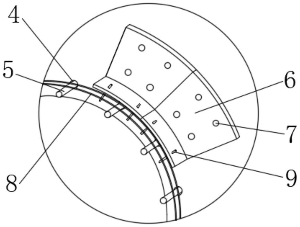 Tunnel support for drilling and blasting and TBM combined construction and support construction method thereof