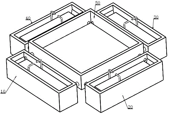 Non-blocking pipeline type super-effective marsh gas fermentation pool