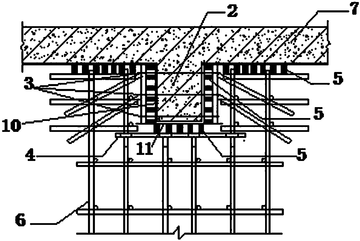 Steel-reinforced concrete base of large-span net rack roof and construction method of steel-reinforced concrete base