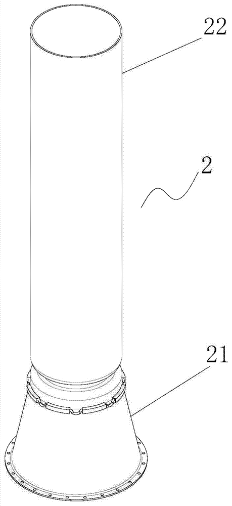 Offshore platform crude oil riser maintenance and replacement device and crude oil riser maintenance and replacement method