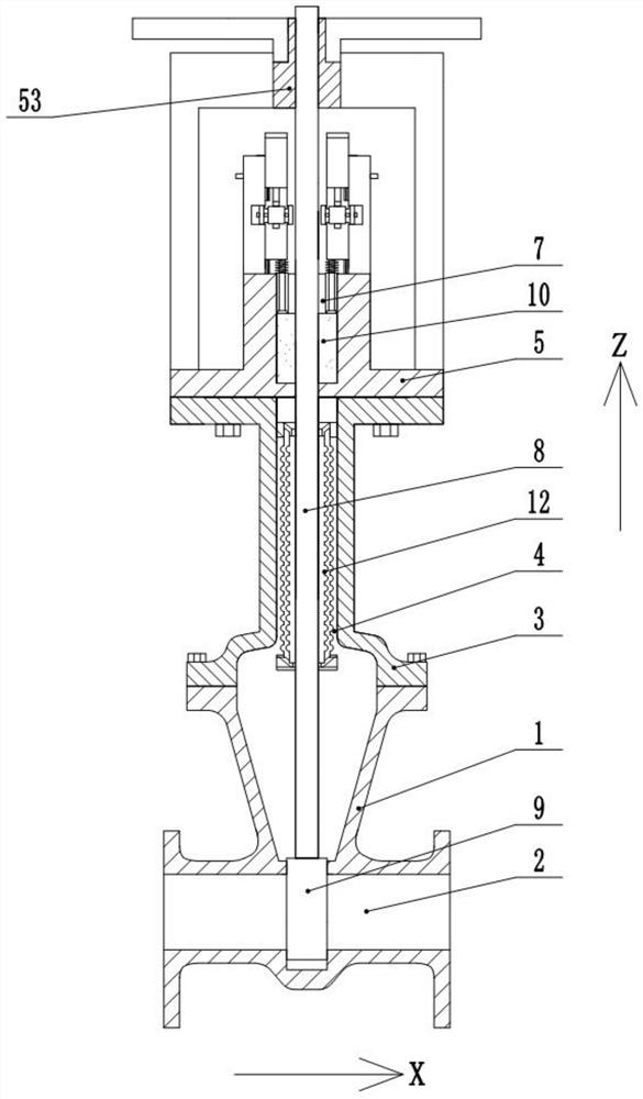 Corrugated pipe valve