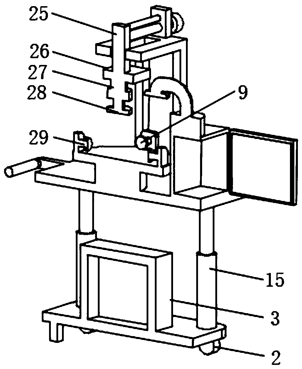 Grinding device for television outer shell