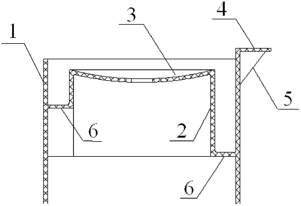 A kind of plastic buffer structure and its application