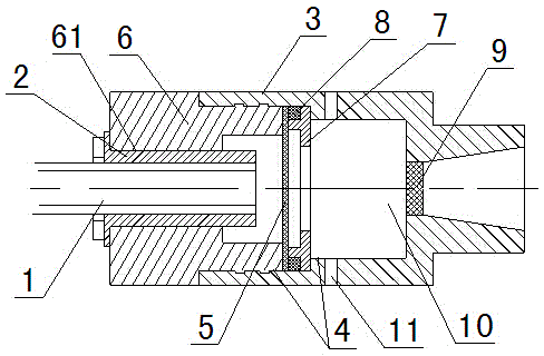 Pressure sensor probe structure