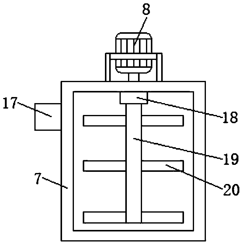 A paint spraying device for wheel hub processing