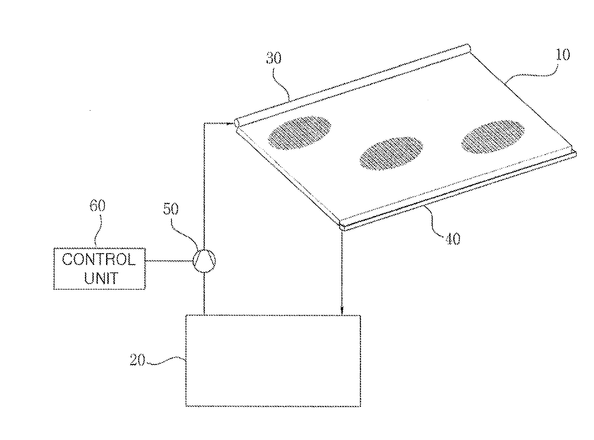 Washing apparatus for solar cell module, and solar cell module including same
